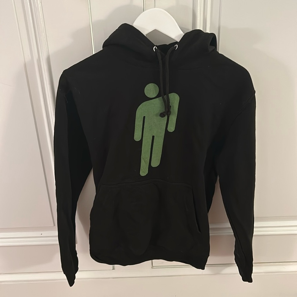 BILLIE EILISH World Tour Official Merch Black Hoodie Size Small